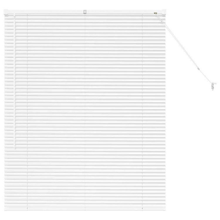 Vidaxl venetiaanse jaloezie wit 130 x 100 cm 25 mm aluminium