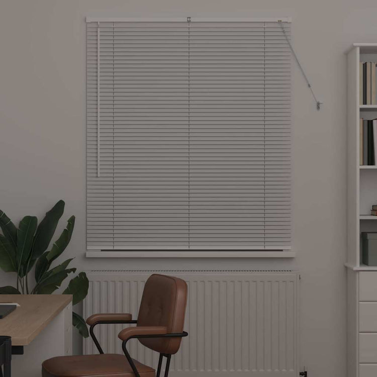 Vidaxl venetiaanse jaloezie wit 130 x 120 cm 25 mm aluminium