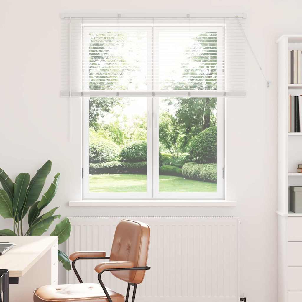Vidaxl venetiaanse jaloezie wit 130 x 135 cm 25 mm aluminium