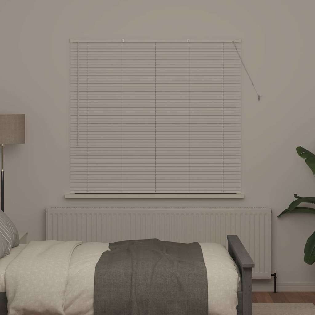 Vidaxl venetiaanse jaloezie wit 130 x 145 cm 25 mm aluminium