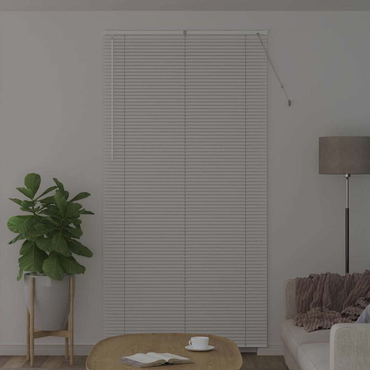Vidaxl venetiaanse jaloezie wit 220 x 115 cm 25 mm aluminium