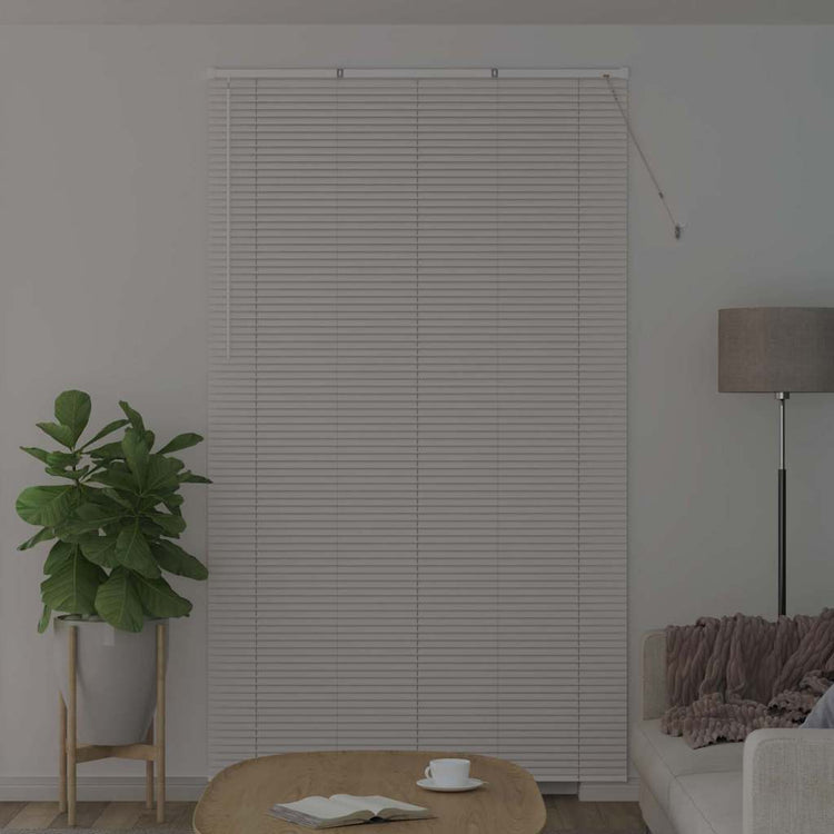 Vidaxl venetiaanse jaloezie wit 220 x 135 cm 25 mm aluminium