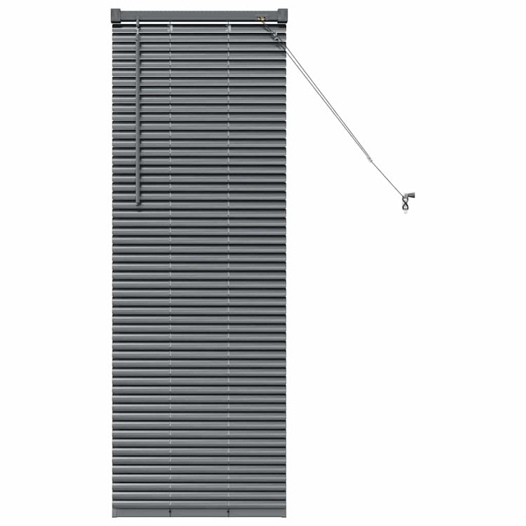 Vidaxl venetiaanse jaloezie donkergrijs 130 x 50 cm 25 mm aluminium
