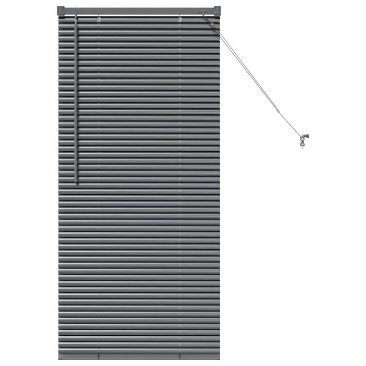 Vidaxl venetiaanse jaloezie donkergrijs 130 x 60 cm 25 mm aluminium