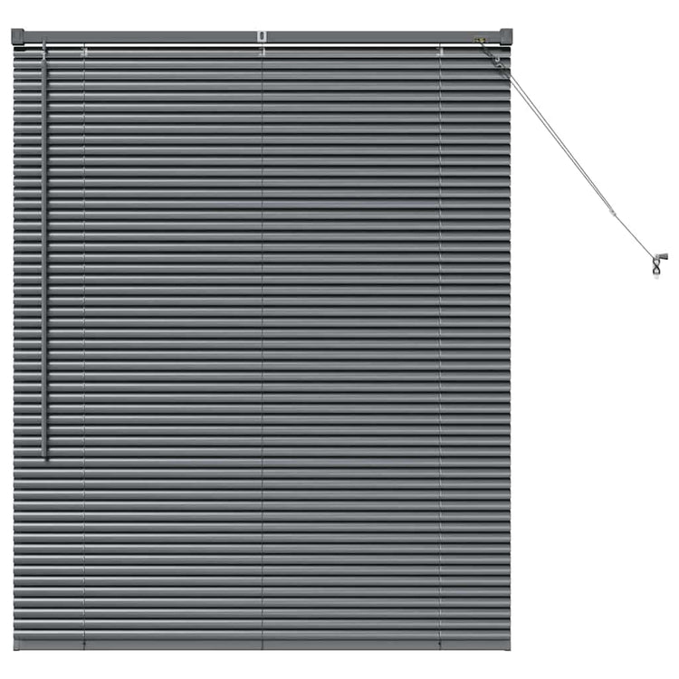 Vidaxl venetiaanse jaloezie donkergrijs 130 x 105 cm 25 mm aluminium