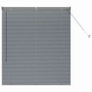 Vidaxl venetiaanse jaloezie donkergrijs 130 x 120 cm 25 mm aluminium - afbeelding 2