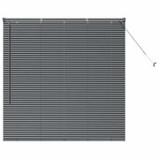 Vidaxl venetiaanse jaloezieën donkergrijs 130 x 130 cm aluminium - afbeelding 2