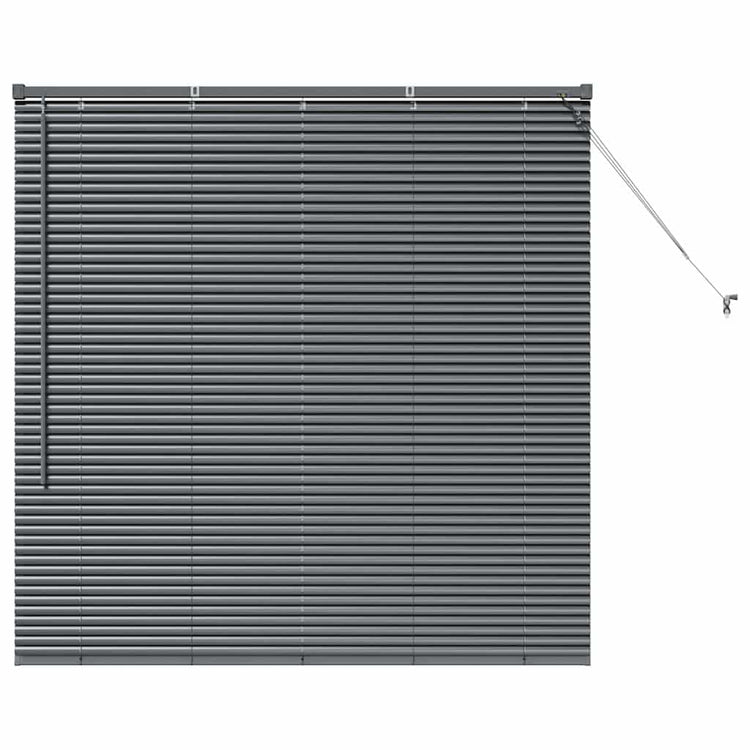 Vidaxl venetiaanse jaloezie donkergrijs 130 x 135 cm 25 mm aluminium