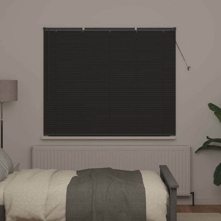 Vidaxl venetiaanse jaloezie donkergrijs 130 x 155 cm 25 mm aluminium