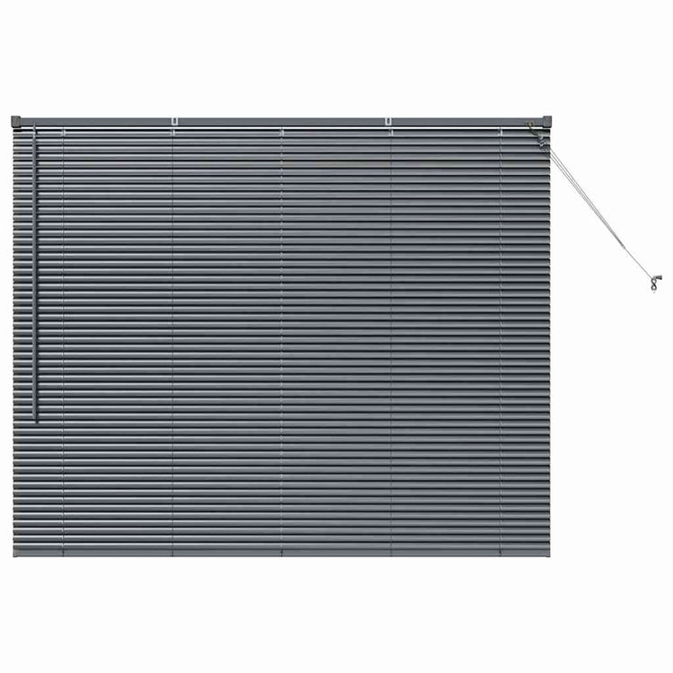 Vidaxl venetiaanse jaloezie donkergrijs 130 x 155 cm 25 mm aluminium