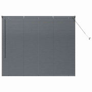 Vidaxl venetiaanse jaloezie donkergrijs 130 x 160 cm 25 mm aluminium - afbeelding 2