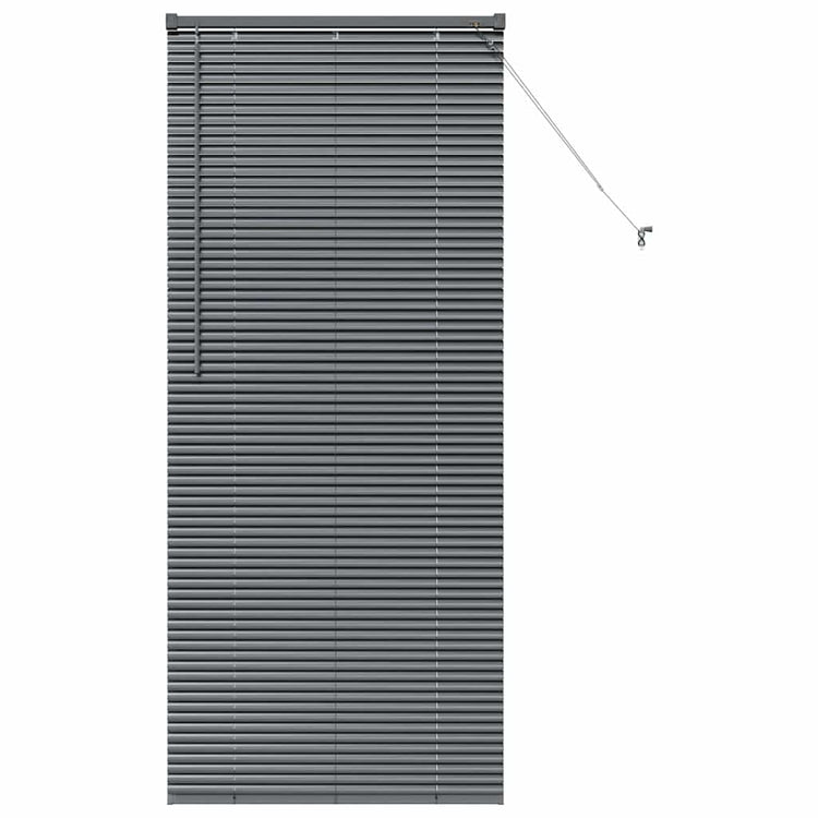 Vidaxl venetiaanse jaloezie donkergrijs 175 x 70 cm 25 mm aluminium