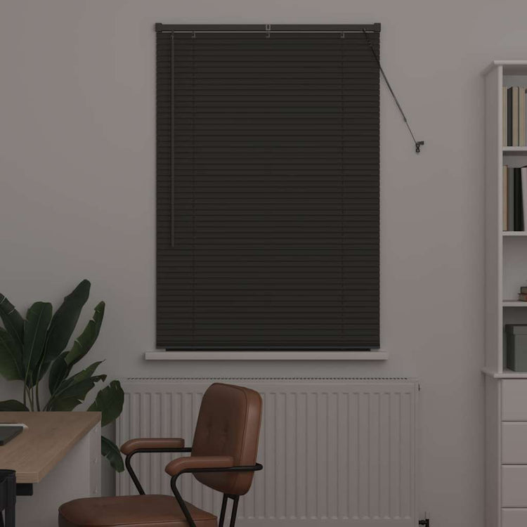 Vidaxl venetiaanse jaloezie donkergrijs 175 x 85 cm 25 mm aluminium