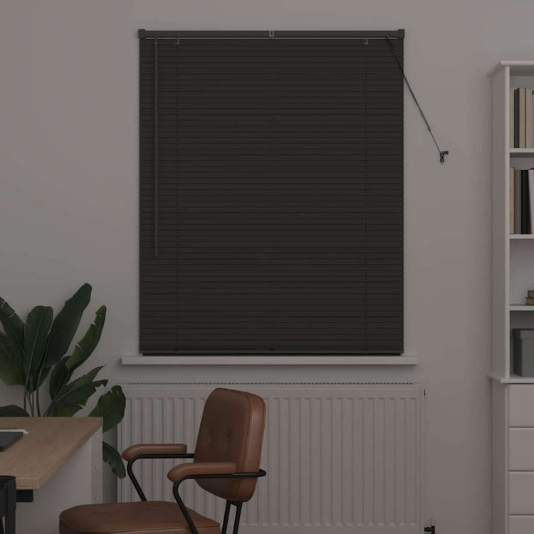 Vidaxl venetiaanse jaloezie donkergrijs 175 x 105 cm 25 mm aluminium
