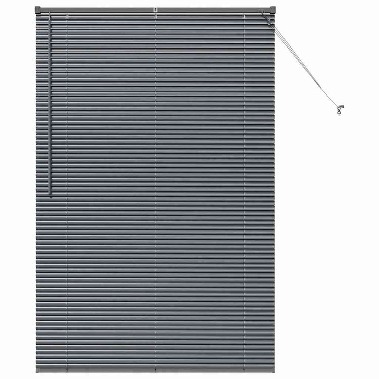 Vidaxl venetiaanse jaloezie donkergrijs 175 x 110 cm 25 mm aluminium