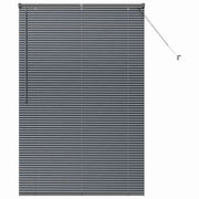 Vidaxl venetiaanse jaloezie donkergrijs 175 x 115 cm 25 mm aluminium - afbeelding 2