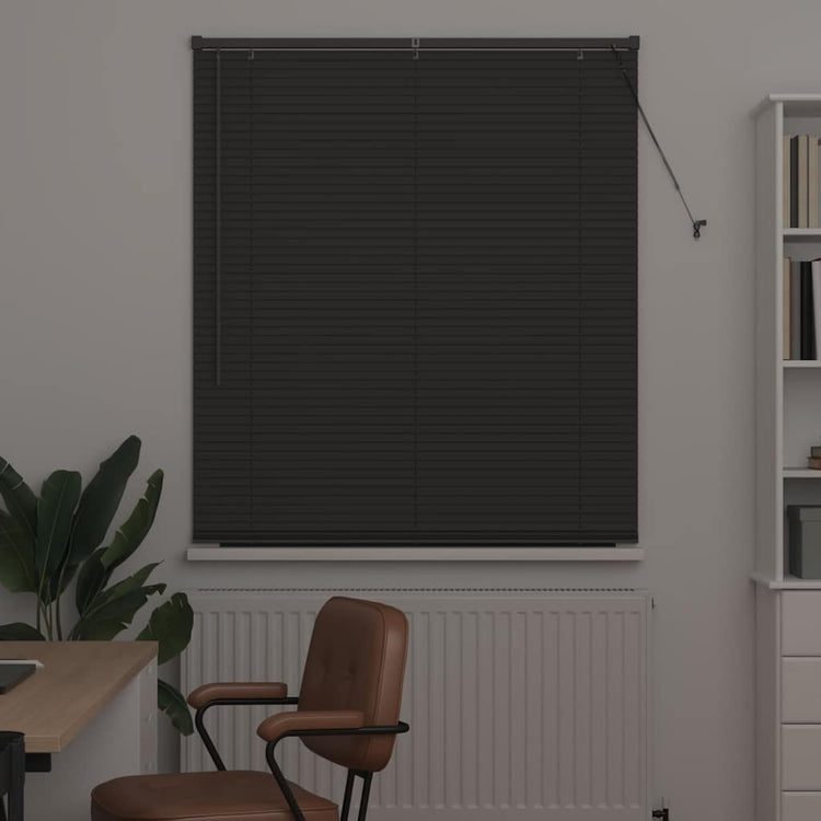 Vidaxl venetiaanse jaloezie donkergrijs 175 x 120 cm 25 mm aluminium