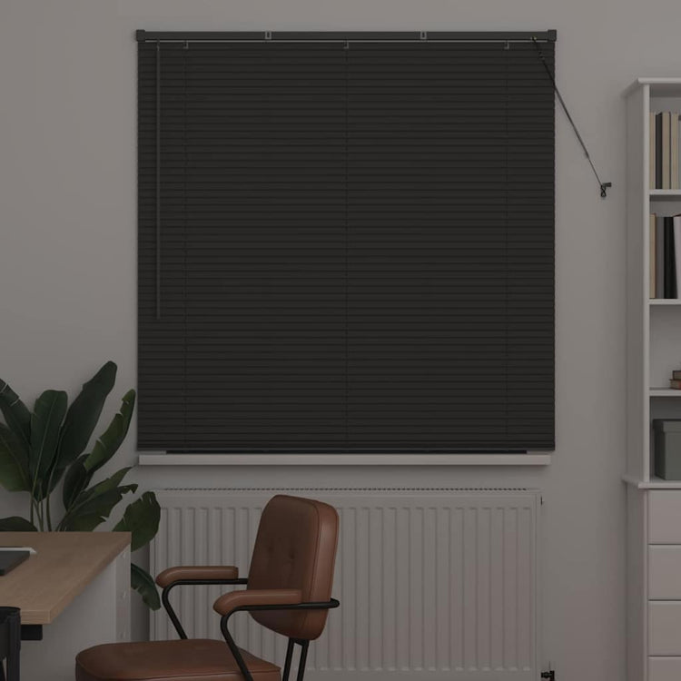 Vidaxl venetiaanse jaloezie donkergrijs 175 x 125 cm 25 mm aluminium