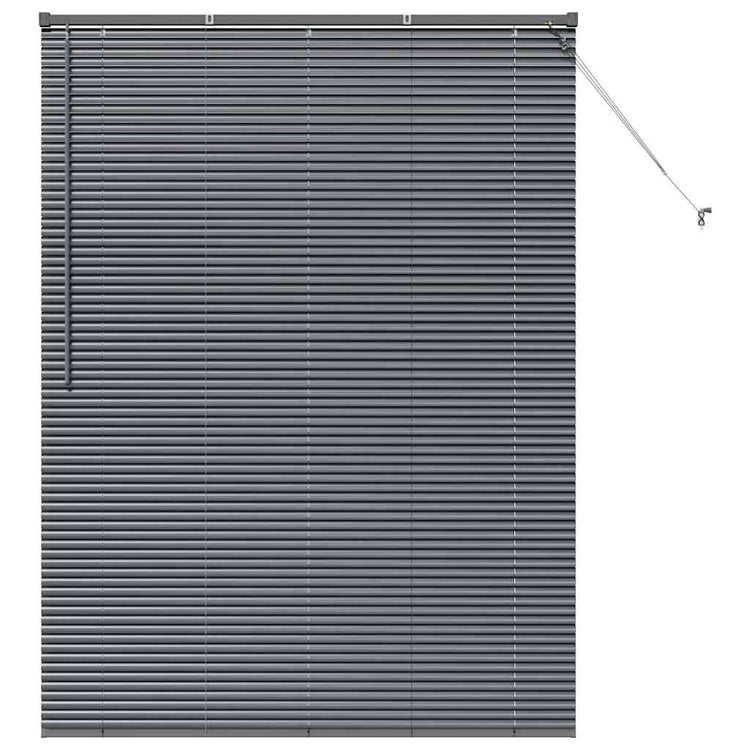 Vidaxl venetiaanse jaloezie donkergrijs 175 x 135 cm 25 mm aluminium