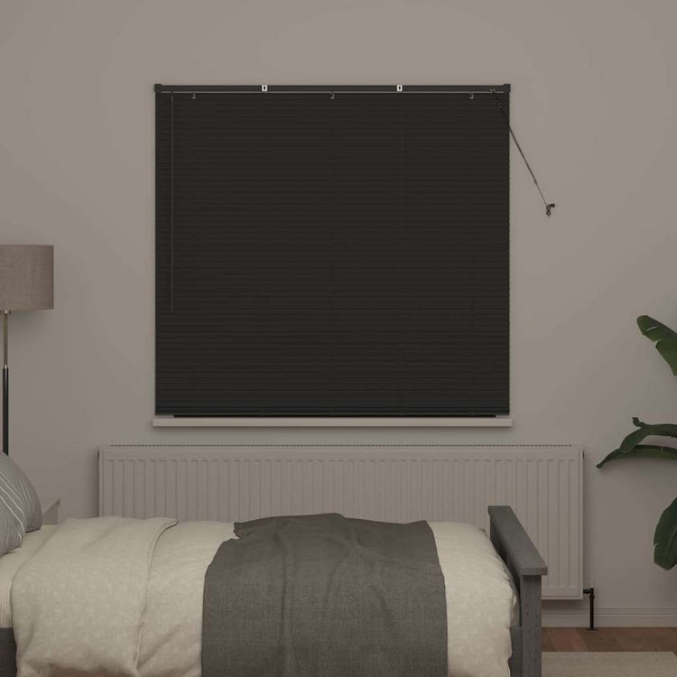 Vidaxl venetiaanse jaloezie donkergrijs 175 x 140 cm 25 mm aluminium
