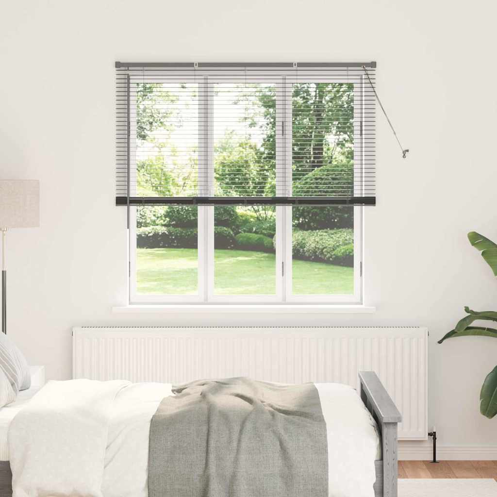 Vidaxl venetiaanse jaloezie donkergrijs 175 x 145 cm 25 mm aluminium