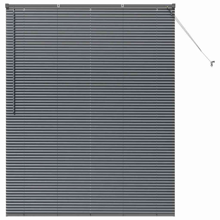 Vidaxl venetiaanse jaloezie donkergrijs 175 x 145 cm 25 mm aluminium