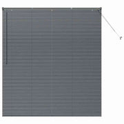 Vidaxl venetiaanse jaloezie donkergrijs 175 x 160 cm 25 mm aluminium - afbeelding 2