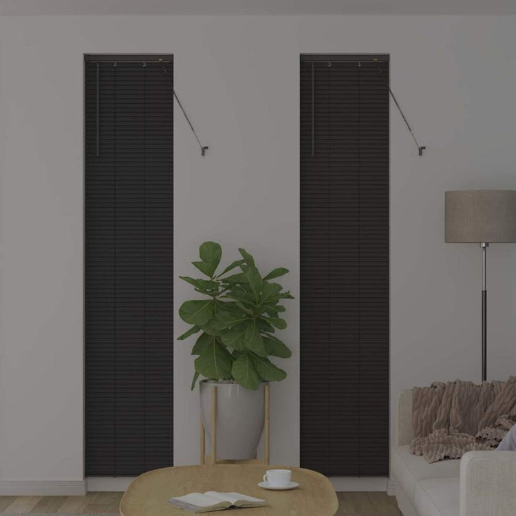 Vidaxl venetiaanse jaloezie donkergrijs 220 x 45 cm 25 mm aluminium
