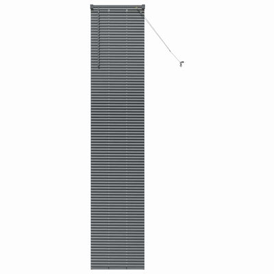 Vidaxl venetiaanse jaloezieën donkergrijs 220 x 50 cm aluminium