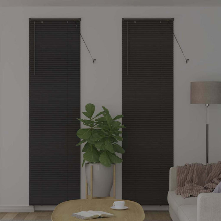 Vidaxl venetiaanse jaloezie donkergrijs 220 x 55 cm 25 mm aluminium