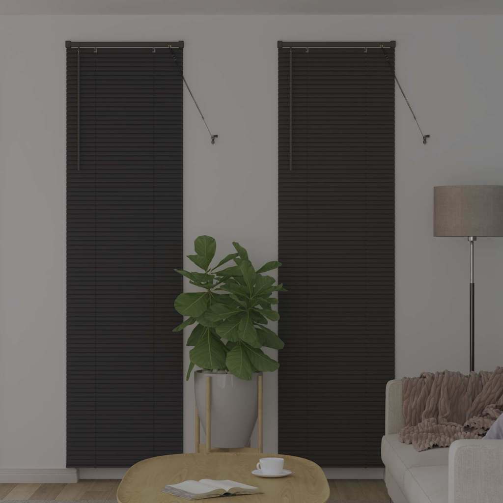 Vidaxl venetiaanse jaloezieën donkergrijs 220 x 60 cm aluminium