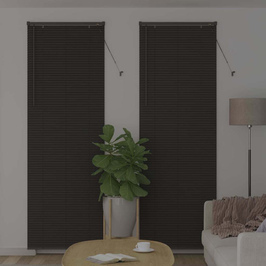 Vidaxl venetiaanse jaloezieën donkergrijs 220 x 80 cm aluminium