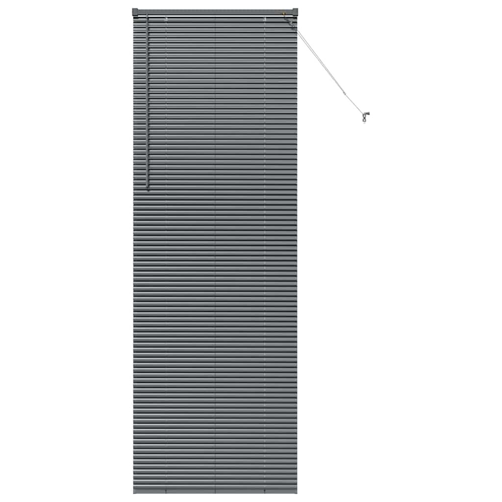Vidaxl venetiaanse jaloezieën donkergrijs 220 x 80 cm aluminium