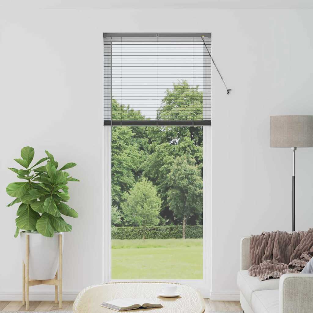 Vidaxl venetiaanse jaloezie donkergrijs 220 x 95 cm 25 mm aluminium