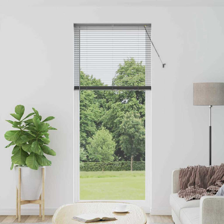 Vidaxl venetiaanse jaloezie donkergrijs 220 x 95 cm 25 mm aluminium