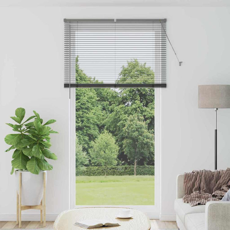 Vidaxl venetiaanse jaloezieën donkergrijs 220 x 115 cm aluminium