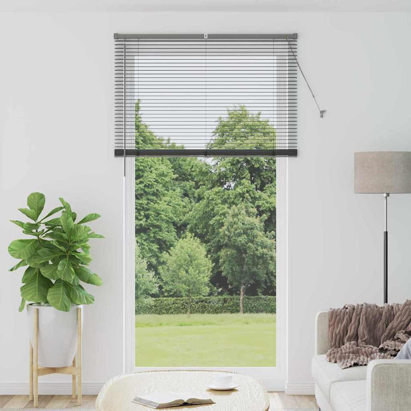 Vidaxl venetiaanse jaloezieën donkergrijs 220 x 115 cm aluminium