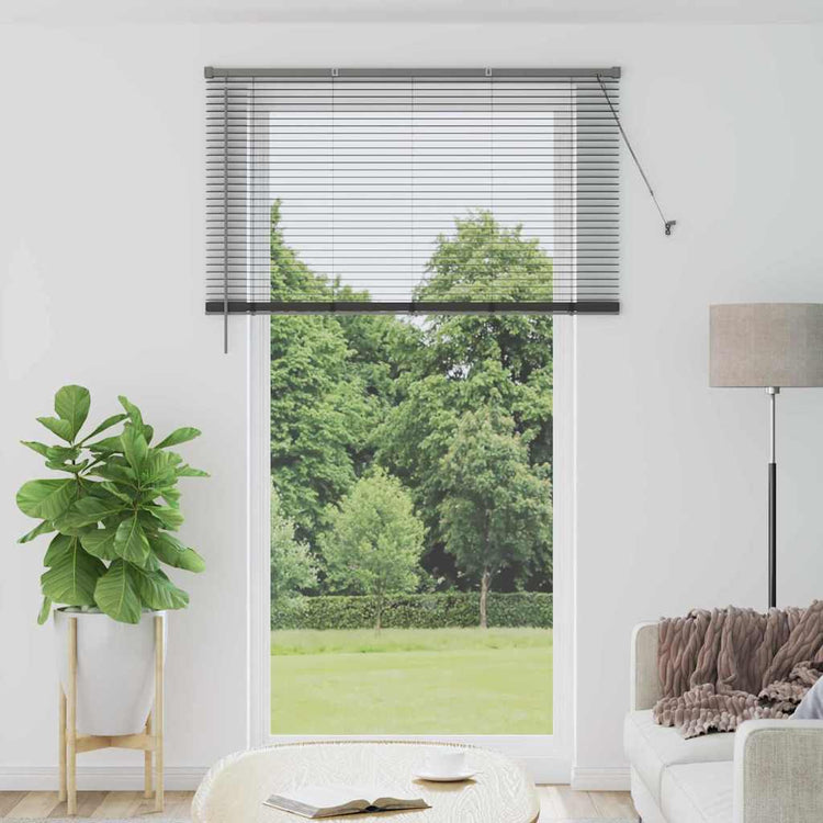 Vidaxl venetiaanse jaloezieën donkergrijs 220 x 130 cm aluminium
