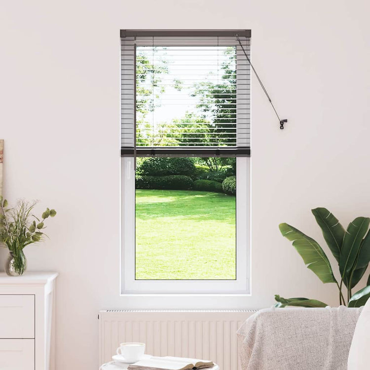 Vidaxl venetiaanse jaloezie zwart 130 x 60 cm 25 mm aluminium