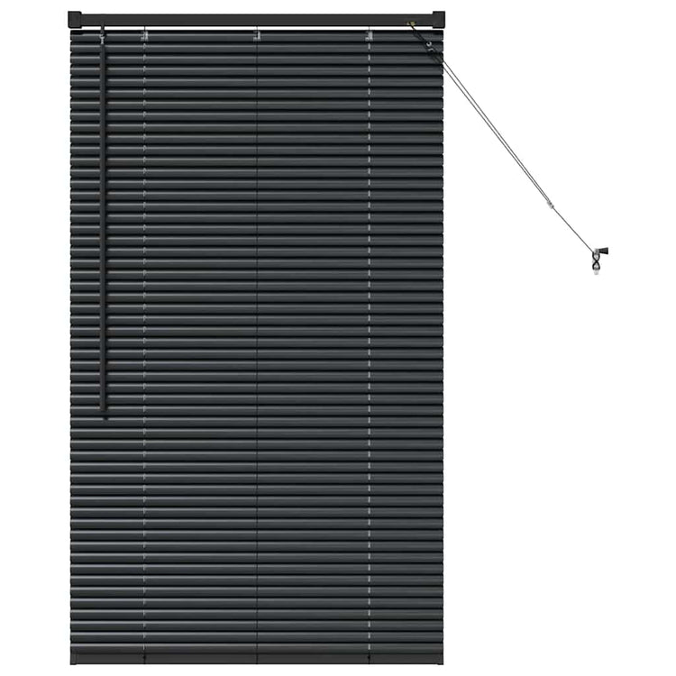 Vidaxl venetiaanse jaloezie zwart 130 x 70 cm 25 mm aluminium