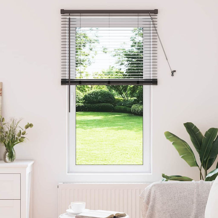 Vidaxl venetiaanse jaloezie zwart 130 x 80 cm 25 mm aluminium
