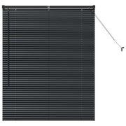 Vidaxl venetiaanse jaloezie zwart 130 x 105 cm 25 mm aluminium - afbeelding 2
