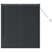 Vidaxl venetiaanse jaloezie zwart 130 x 110 cm 25 mm aluminium - afbeelding 2