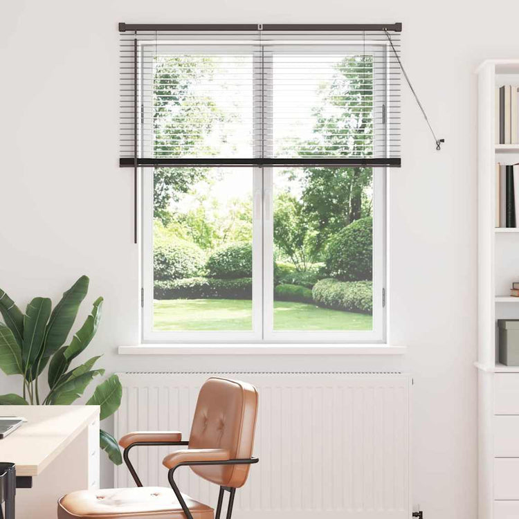 Vidaxl venetiaanse jaloezieën zwart 130 x 120 cm aluminium