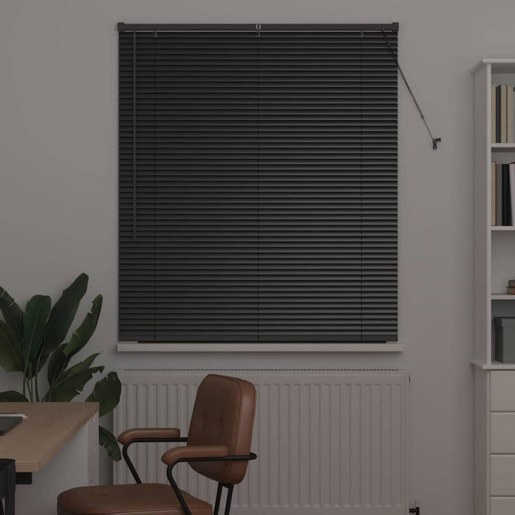 Vidaxl venetiaanse jaloezieën zwart 130 x 120 cm aluminium