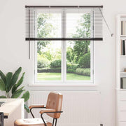 Vidaxl venetiaanse jaloezie zwart 130 x 125 cm 25 mm aluminium - afbeelding 1