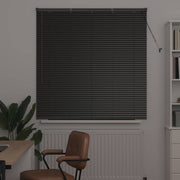 Vidaxl venetiaanse jaloezie zwart 130 x 125 cm 25 mm aluminium - afbeelding 3