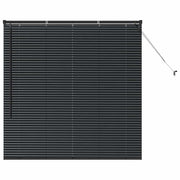Vidaxl venetiaanse jaloezie zwart 130 x 135 cm 25 mm aluminium - afbeelding 2
