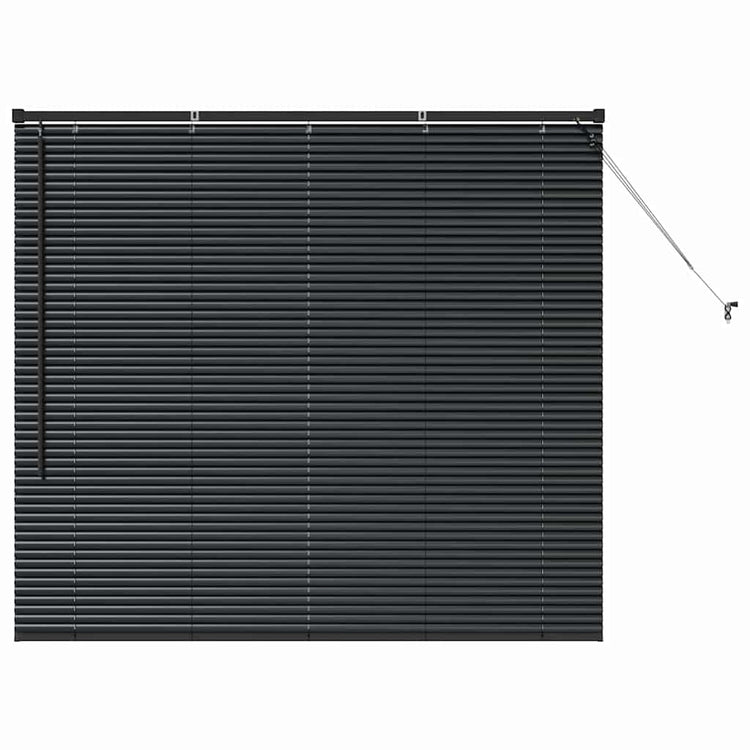 Vidaxl venetiaanse jaloezie zwart 130 x 145 cm 25 mm aluminium