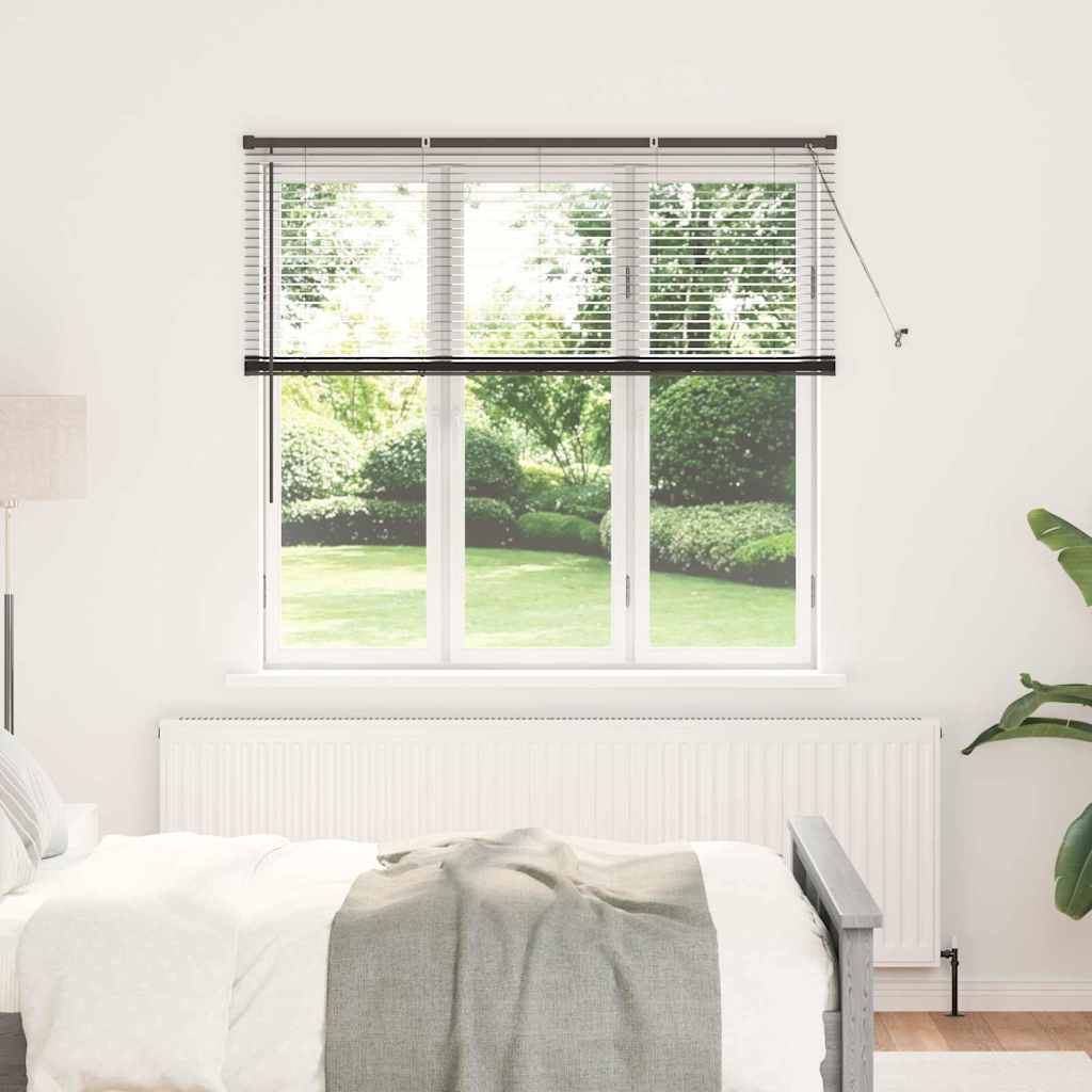 Vidaxl venetiaanse jaloezieën zwart 130 x 150 cm aluminium